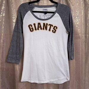 PINK Victorias Secret SF Giants Meet Me In The Dugout Baseball Tee Large